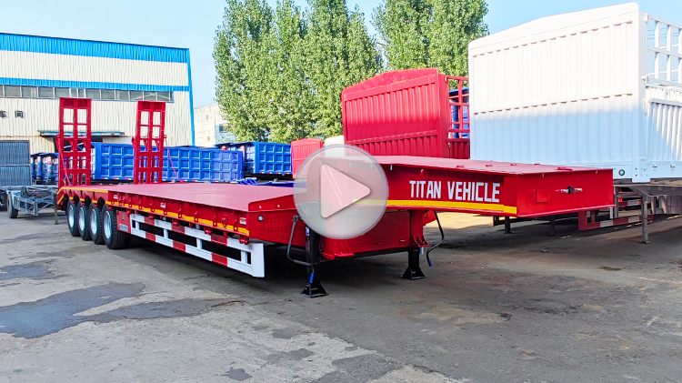 4 Axle Low Bed Trailer Truck for Sale Price in Benin