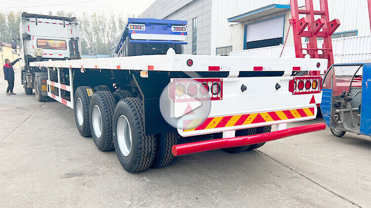 40ft 3 Axle Flatbed Container Trailer for Sale in Benin