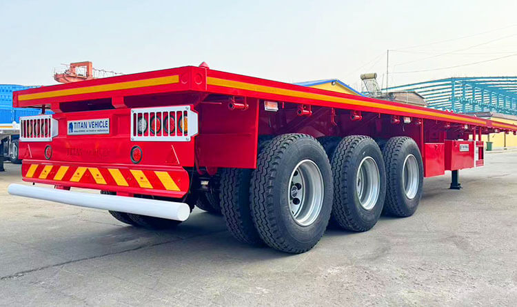 40ft 3 Axle Flat Bed Trailer for Sale in Cotonou Benin