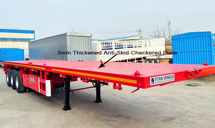 40ft 3 Axle Flat Bed Trailer for Sale in Cotonou Benin