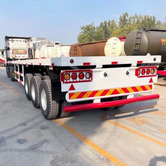 40ft 3 Axle Flatbed Container Trailer