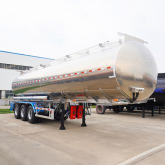 3 Axle 45000 Liters Aluminum Petrol Tanker Trailer