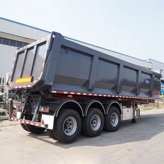 3 Axle 35 Cubic U Type Tipper Semi Trailer