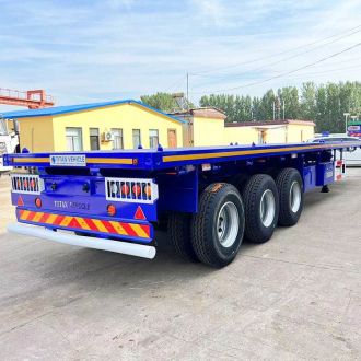 3 Axle 60 Ton Flatbed Semi Trailer